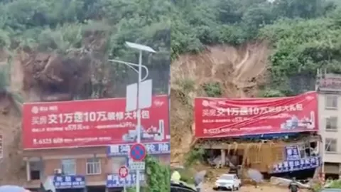 云南富宁山体滑坡